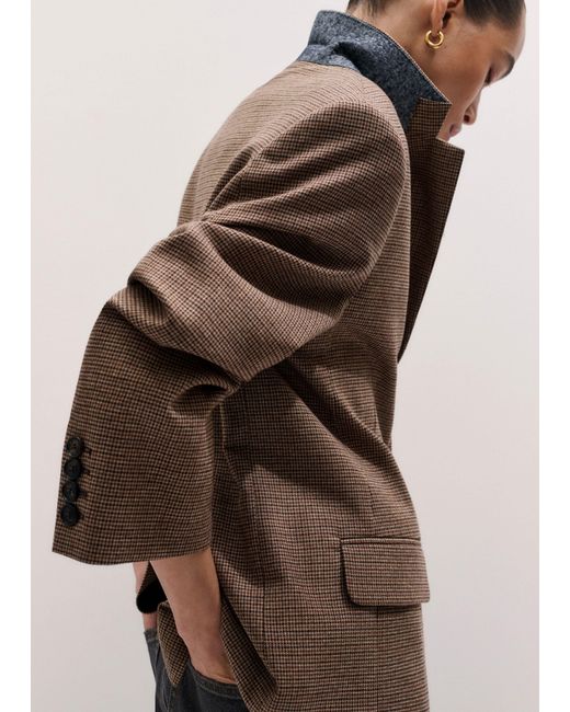 ME+EM Brown Intelligently Oversized Jacket
