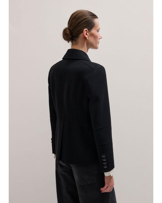 ME+EM Blue Longline Fitted Military Jacket