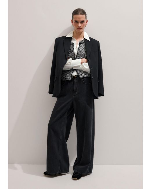 ME+EM Natural Fluid Sleeve Layering Blouse