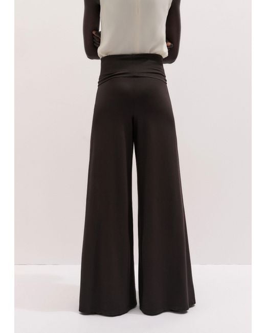 ME+EM Black Super Wide Palazzo Pant
