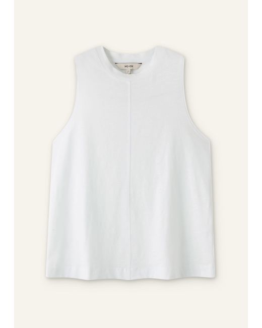 ME+EM White Racer Back Swing Top