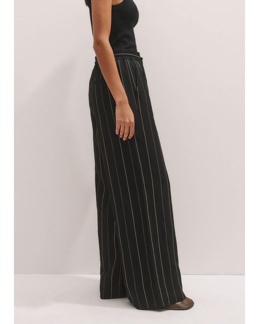 ME+EM Black Fluid Stripe Track Pant