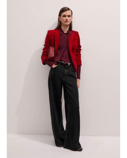ME+EM Brown Merino Cashmere Barely There Slim Knit Shirt