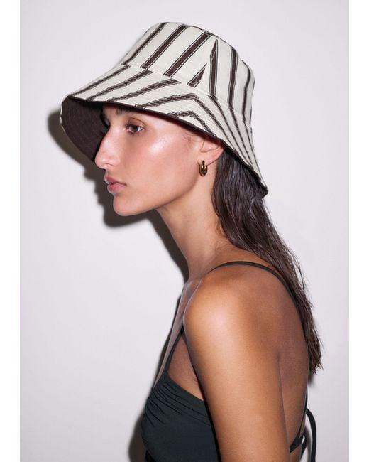 ME+EM Multicolor Stripe Reversible Bucket Hat