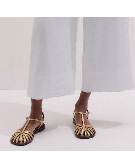 ME+EM Multicolor Crease-Less Linen Shirred Waist Culotte