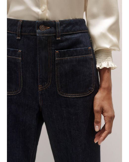 ME+EM Blue Subtle Flare Jean