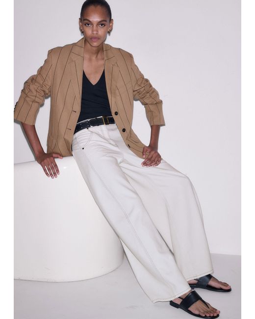 ME+EM Multicolor Relaxed Engineered Leg Jean