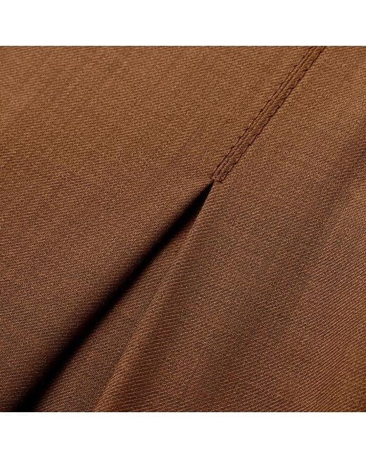 ME+EM Brown Ultimate Wide Pleat Front Trouser