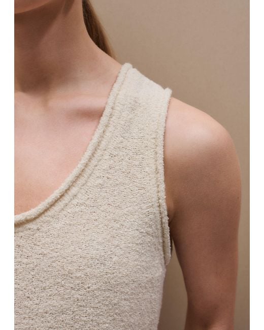 ME+EM Natural Slim Knit Tank Top
