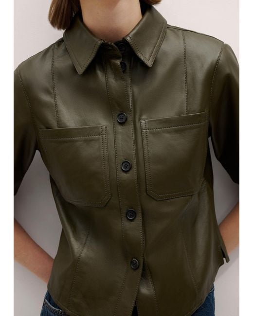 ME+EM Blue Panelled Shirt