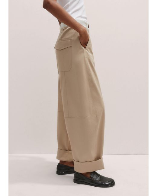ME+EM Natural Contrast Waist Tapered Chino