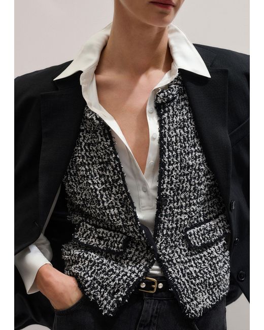 ME+EM Natural Fluid Sleeve Layering Blouse