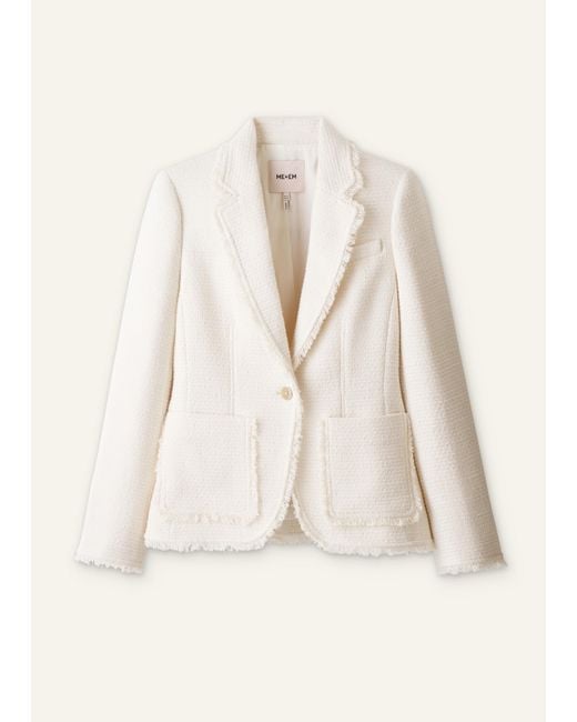 ME+EM Natural Textured Cardi Blazer