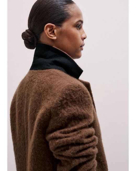 ME+EM Brown Luxe Relaxed Blazer
