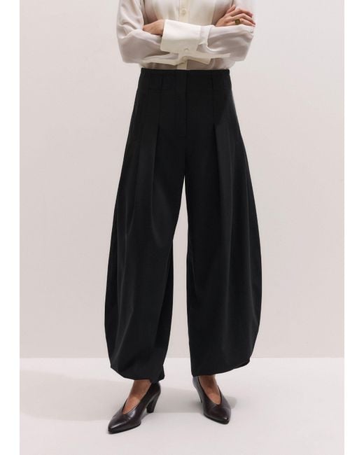 ME+EM Natural Pleated Balloon Pant