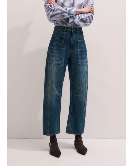 ME+EM Blue Patch Pocket Engineered Jean