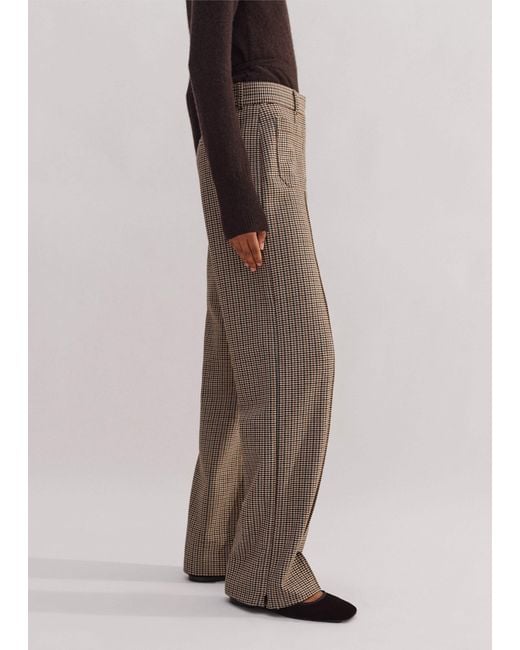 ME+EM Brown Town-To-Country Convertible Trouser Cream