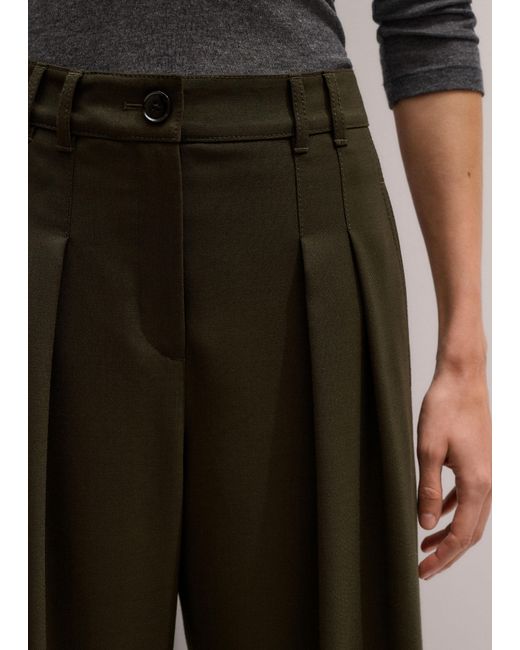 ME+EM Multicolor Wide Leg Double Pleat Trouser