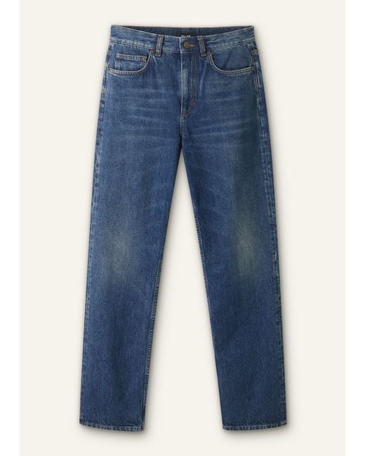 ME+EM Blue Full-Length Straight Jean