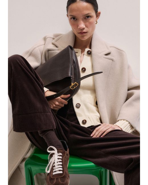 ME+EM Black Clever Cord Trouser