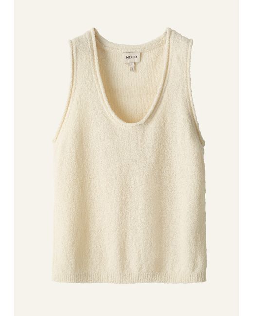 ME+EM Natural Slim Knit Tank Top