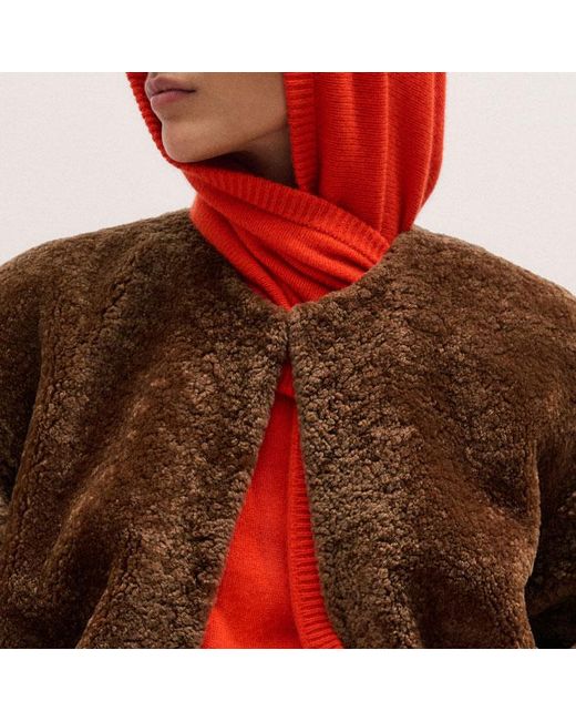 ME+EM Multicolor Shearling Coat