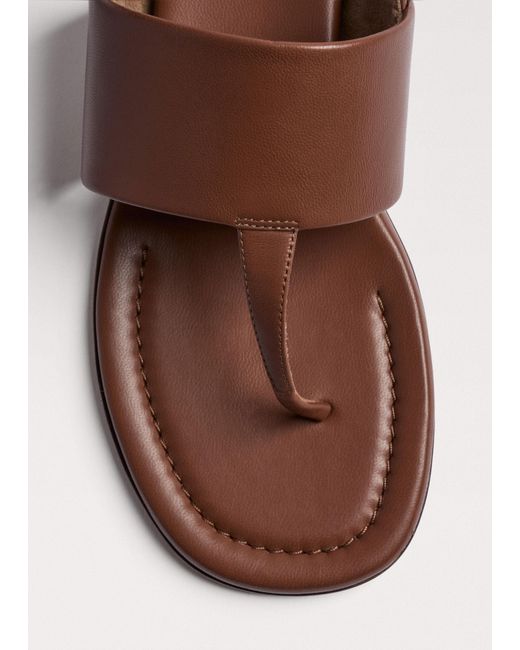 ME+EM Brown Toe-Post Sandal