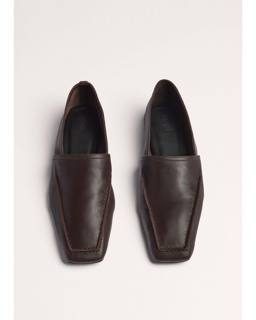 ME+EM Black Square Toe Soft Loafer