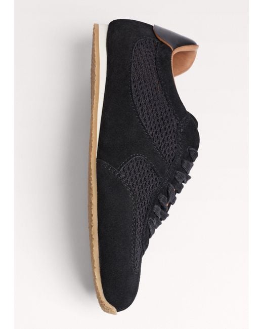 ME+EM Black Retro Runner Sneaker