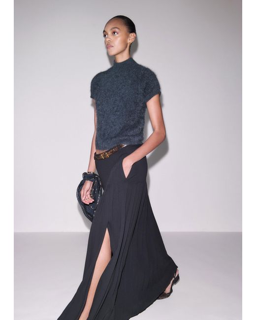 ME+EM Blue Dramatic Full Length Skirt