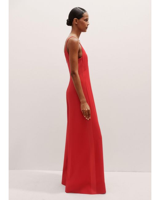 ME+EM Red Wide Leg Jumpsuit + Silk Top