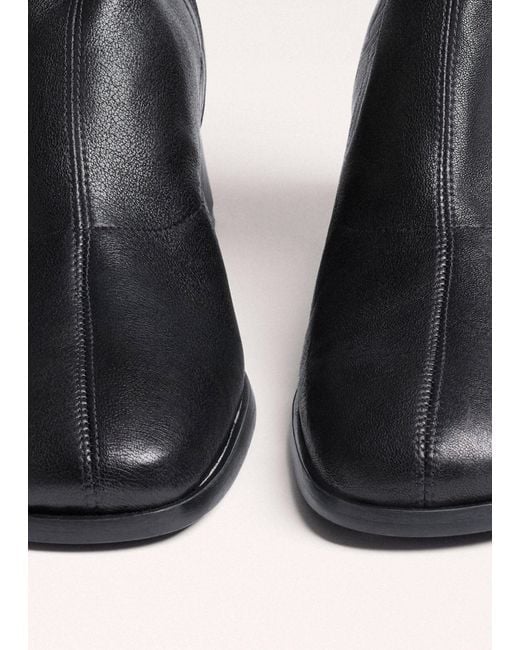 ME+EM Black Low Block Knee High Stretch Boot