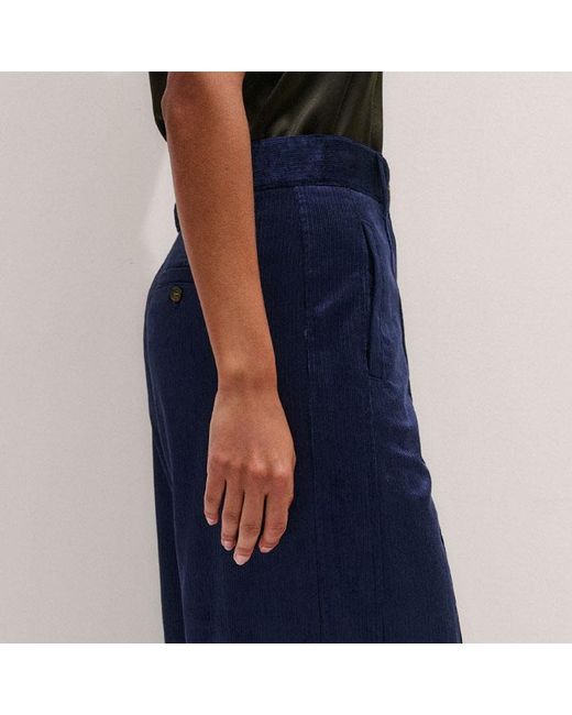 ME+EM Blue Luxe Cord Pant