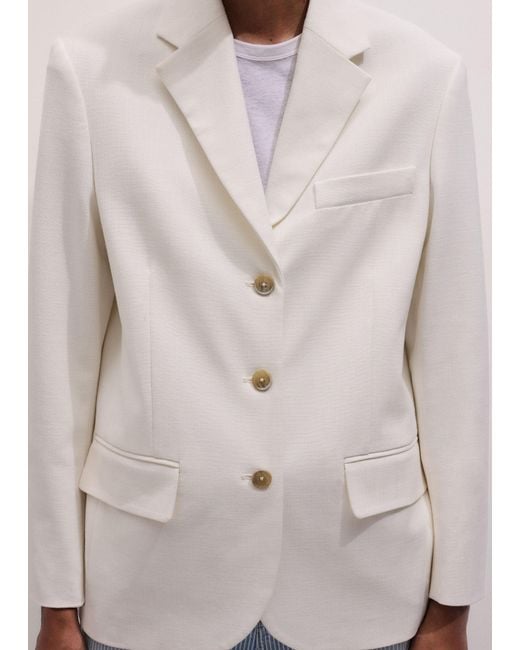 ME+EM White Intelligently Oversized Blazer