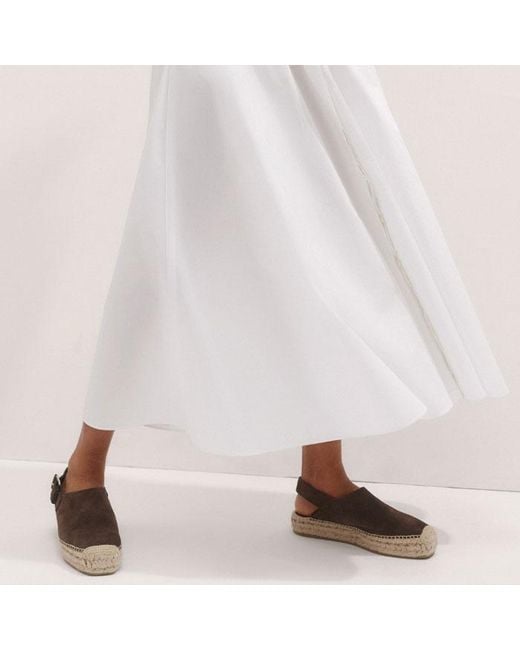 ME+EM Blue Cotton Poplin Maxi Shirt Dress + Belt
