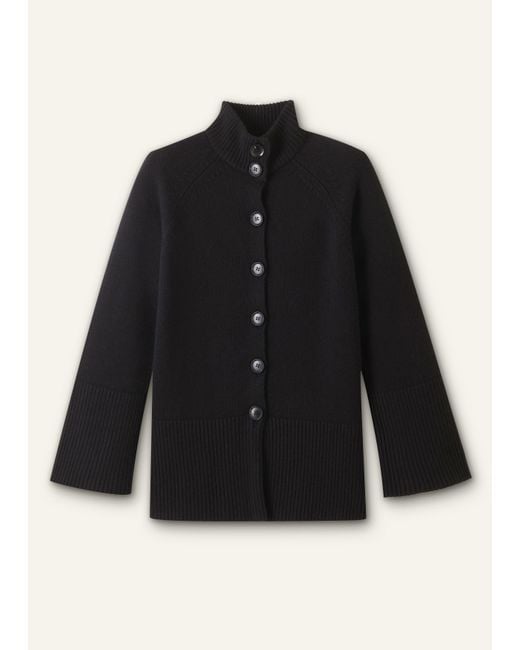 ME+EM Black Button-Through Longline Cardigan