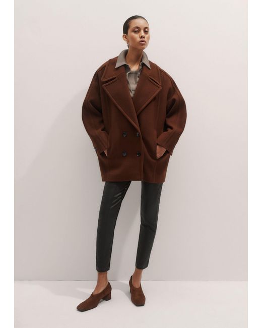 ME+EM Brown High Front Block Heel