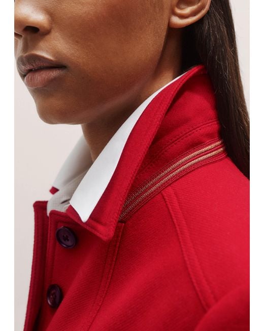 ME+EM Red Italian Wool Twill Military Jacket