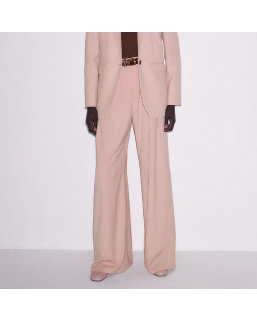 ME+EM Pink Sharp Shoulder Blazer