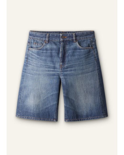 ME+EM Blue Relaxed Straight Short