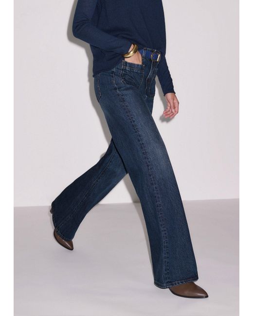 ME+EM Blue Leg Elongator Jean