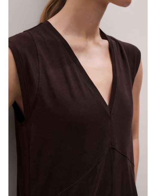 ME+EM White V Neck A Line Maxi Dress