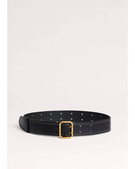 ME+EM Black Double Prong Belt