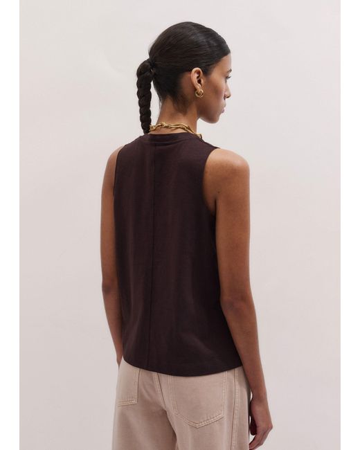 ME+EM Pink Racer Back Swing Top