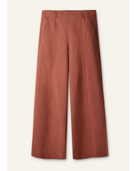 ME+EM White Super Wide Tailored Trouser