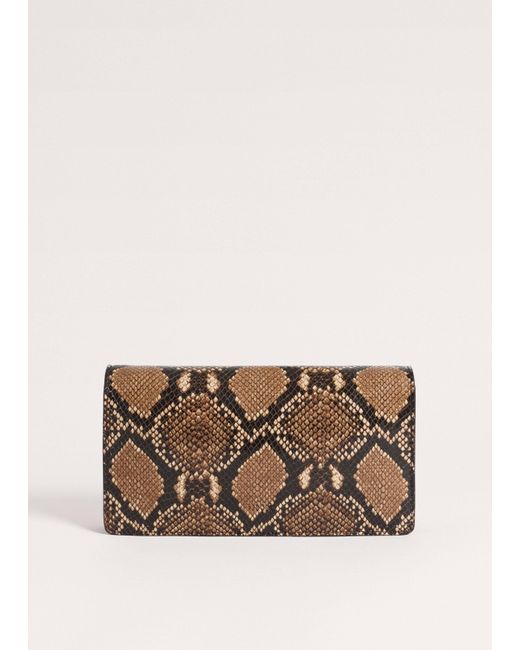 ME+EM Multicolor Snake Embossed Small Clutch+Crossbody Bag