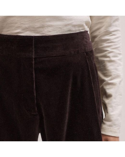 ME+EM Black Clever Cord Trouser