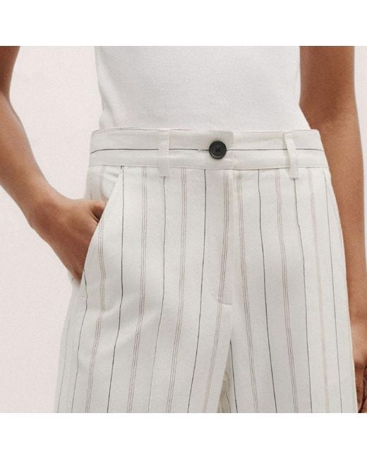 ME+EM Multicolor Straight-Leg Crop Trouser