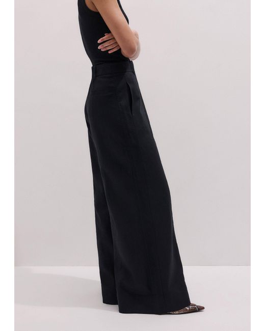 ME+EM Blue Wide-Leg Pant