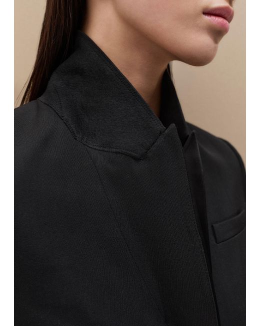 ME+EM Black Contour Tux Blazer